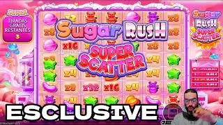 🔴 TODAY JUGAMOS  '' SUGAR RUSH SUPER SCATTER '' | ESCLUSIVA PRAGMATIC PLAY | LOCO TRAGAPERRAS