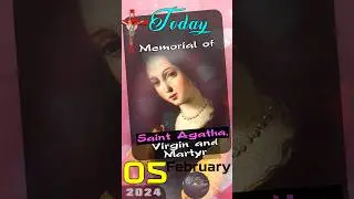 #todqy- #memorial of #Saints Agatha, Virgin and #martyr #catholic #faith #sicily #italy