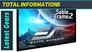 Elite Screens Sable Frame 2 Series 120-inch 16:9 4K Ultra HD Fixed Frame Projector Screen