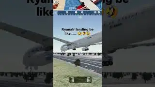 Ryanair landing be like fly wing 2018