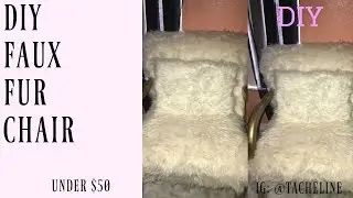 DIY FAUX FUR CHAIR! (Under $50)