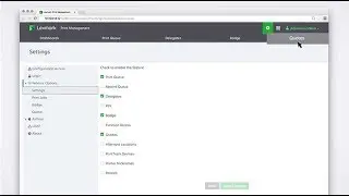 Lexmark Print Management&mdash;Document Accounting using the server web portal