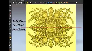 ArtCAM tutorial-Smooth Relief,Fade Relief,Mirror Relief-By ArtCam zone