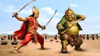 हनुमान और दैत्य दुमदुम के मायावी युद्ध को देख संपूर्ण युद्धभूमि हुई अचंबित | #hanuman  #ram