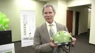 Mayor Becker Introduces the Green Bikes in SLC