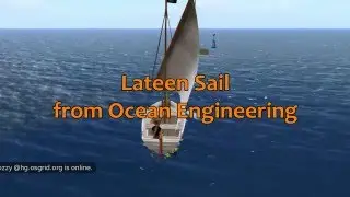 Lateen sail for Open Simulator ships