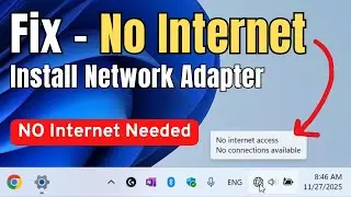 Fix Missing Network Adapter in Windows 11/10 &ndash;Install WiFi & Ethernet Drivers (NO Internet Required)