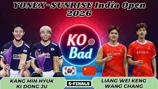 강민혁/기동주 vs 량웨이컹/왕창 | 2026 인도 오픈 배드민턴 4강전
