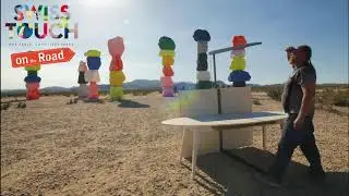 Setting up at 7 Magic Mountains