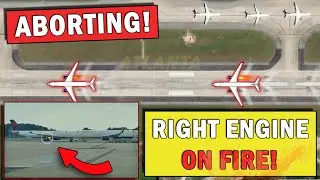 Delta A330 Right ENGINE FIRE During Takeoff at Atlanta International