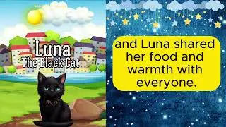 Luna: The Black Cat| Short Stories for Kids: Animal Stories