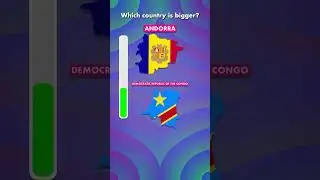 🎉 Guess the BIGGER Country! Comment Your Answer! 🌍🤔 #quiz #size
