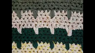 Cool Rag Rug Drop Stitch SUPER EASY #Shorts
