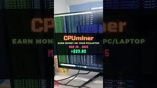 🪙⛏️ CPUminer - Day 7 | 💰 Earn Money From Your Idle PC/Laptop