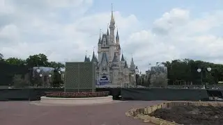 Magic Kingdom Plaza / Hub Construction Update - April 2015