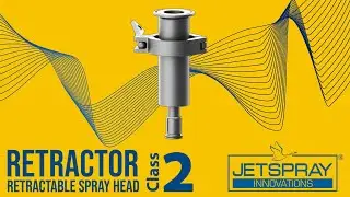 JETSPRAY&reg; Retractable Spray Ball | SS 316L | Process Tank Cleaning Systems | Class 2