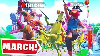Lazarbeam & AlexAce MAKE A MARCHING BAND In Fortnite!