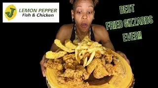 CRISPY FRIED CHICKEN AND EXTRA CRUNCHY GIZZARDS ASMR MUKBANG| DONT TELL RHONDA I DID THIS!