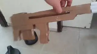 How to make a cardboard DSR sniper gun that shoots ,part 2/3