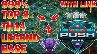 999% Top 8 Th14 Legend Base Link | Th14 War base Link 2022 | Th14 legend League base with link 2022