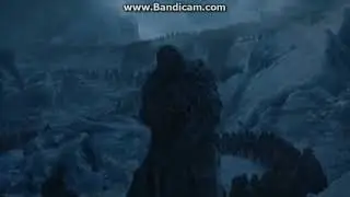 Game of Thrones - S7EP7 - Night King tears down East Watch & lets Undead Army through.