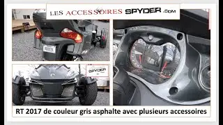 Magnifique RT Can Am Spyder 2017 gris asphalte avec plusieurs accessoires - La Spyder Shop