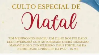 Culto de Natal 2025 - Pr David Domenicali 