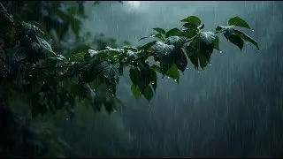 Natural Rain Sounds in the Forest for Deep Sleep and Relaxation | No Music No Thunder