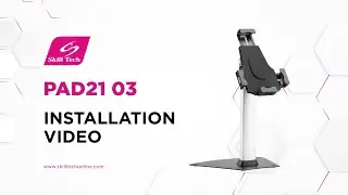PAD21 03 Anti-Theft Kiosk Tablet Stand Installation animation