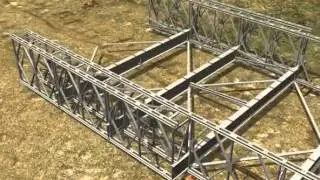 I-5 Skagit River Bridge - Temporary Bridge Animation