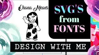 Using Fonts to make SVG's