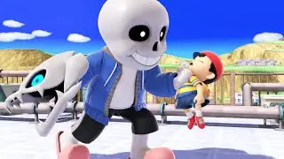 Snowdin Skeleton - A Sans (Mii Gunner) SSBU Montage