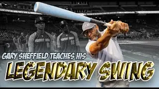 @MLB GREAT GARY SHEFFIELD Teaches his LEGENDARY Swing to Son Noah at WWBA!