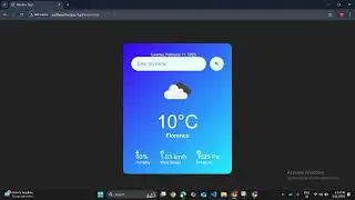 weather app hosted in Infinity free website