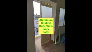 Aluminum Siliding Door || LOOK || ivory color