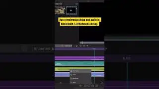 Auto synchronize video and audio in lumafusion 4.0 Multicam editing by Terri Morgan