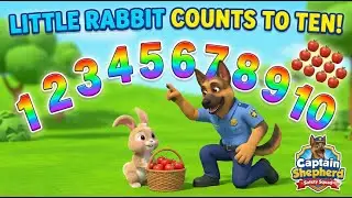 Little Rabbit Counts to Ten | 🍎 Learn Numbers 1-10 | Fun Stories | Cartoon | Sheriff Labrador