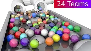Marble Race 3D Teams Colors | Marble Race Tournament