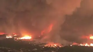 'Fire whirl' over Lake Keswick Estates in Redding Calif.