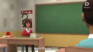 The teachers asks john to name the continents he knows