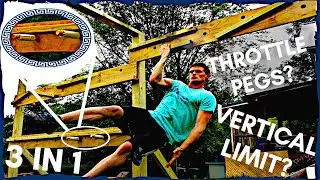 How to Build an Ultimate Cliffhanger (3 in 1 Obstacle: Cliffhanger, Pegboard, and Vertical Limit)
