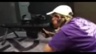 Connie Shooting .50cal at TNT Guns & Range