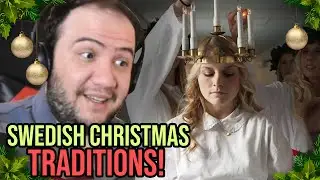Swedish Christmas Traditions - Santa Lucia Day & The Advent - TEACHER PAUL REACTS TO SWEDEN #sverige