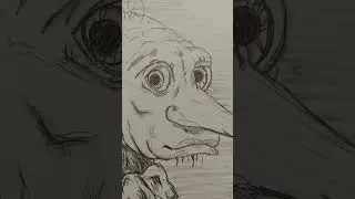 Dobby the house Elf... #shorts #drawing #harrypotter #subscribe
