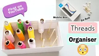 Mobile Box #DIY | Thread Organizer idea | Threads spool Holder |Easy Diy & Crafts
