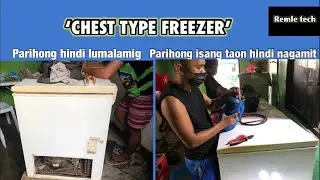 Chest type freezer hindi lumalamig / dalawang unit parihong hindi ginamit ng isang taon.