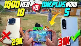 Iqoo neo 10 vs oneplus nord 5 full comparison | Best gaming & camera phone under 30000👉