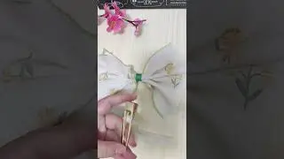 DIY Beautiful Bow Hair Clip #diy #DIYHairClip #HairClipTutorial #HairFashion #hairhacks #hairstyle