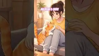 orange cat and me #cat #animation #cute #cartoon #funnycats