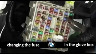 change a fuse in a BMW car . #fuse  #car #BMW #change #glove_box